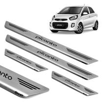 Soleira Inox Escovado Porta Original Mult Kia Picanto 06-18