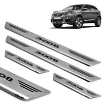 Soleira Inox Escovado Porta Original Mult Peugeot 3008 2022