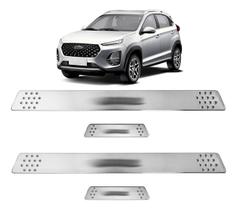 Soleira para Porta Lateral Tuning Esportiva para carros 4 Portas (ABS) CROMADO Personalizado TIGGO 3X
