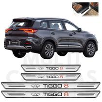 Soleira Platinum Caoa Chery TIGGO 8 2021 a 2022 Prata Soleira Platinum Caoa Chery TIGGO 8 2021 a 2022 Prata
