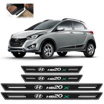 Soleira Platinum Hyundai HB20X 2013 a 2020 4 Pçs Preto sp160