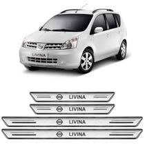 Soleira Platinum Nissan Livina 2009 A 2014 Prata