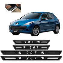 Soleira Platinum Peugeot 207 2009 a 2015 4 Peças Preto sp051 Soleira Platinum Peugeot 207 2009 a 2015 4 Peças Preto sp051