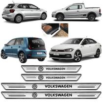 Soleira Platinum Porta Todos Volkswagen Prata 4 Peças sp168