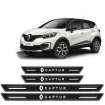Soleira Platinum Renault Captur 2017 A 2020 4 Peças Preto