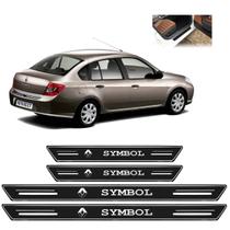 Soleira Platinum Renault Symbol 2009 a 2013 4 Peças Preto