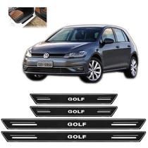Soleira Platinum Vw Golf 1998 a 2020 4 Peças Preto sp126