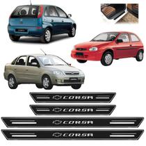 Soleira Porta Platinum CORSA HATCH SEDAN 1994 A 2012 Preto