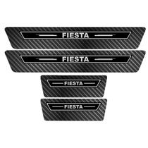 Soleira Porta Premium Preto Carbono Fiesta 11 12 2013 2014