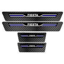Soleira Porta Sport Azul Carbono Fiesta 07 08 09 10 a 2014