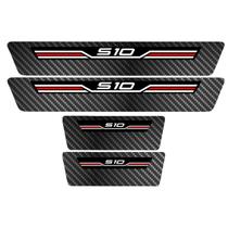 Soleira Porta Sport Vermelho Carbono S10 21 22 23 2024 2025 Soleira Porta Sport Vermelho Carbono S10 21 22 23 2024 2025