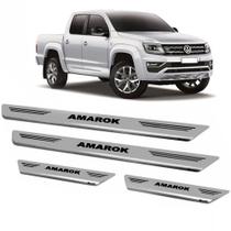 Soleira Premium Aço Inox Gravação Laser Amarok Mult
