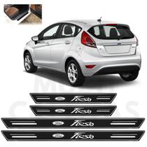 Soleira Premium Ford Fiesta 2011 2012 2013 a 2018 2019 Preto