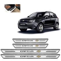 Soleira Premium GM Captiva 2008 a 2016 4 Peças Prata sp077 Soleira Premium GM Captiva 2008 a 2016 4 Peças Prata sp077
