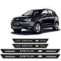 Soleira Premium Gm Captiva 2008 A 2016 4 Peças Preto Sp004