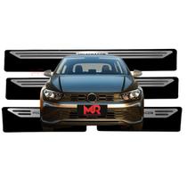 Soleira Proteção Porta Aço Inox + Adesivo Poroso Polo Track Soleira Proteção Porta Aço Inox + Adesivo Poroso Polo Track