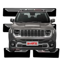 Soleira Proteção Porta Aço Inox Adesivo Preto Jeep Renegade - MR