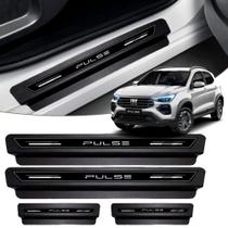 Soleira Protetor Portas Kit 8 Peças Premium Fiat Pulse 2021 2022 2023 2024 - Brothers Parts