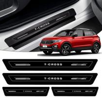 Soleira Protetor Portas Kit 8 Peças Vw T-cross 2020 2021 2022 2023 2024 - Brothers Parts