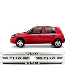 Soleira Resinada Clio 4p 13 a 18 Aço Escovado 4 Peças Soleira Resinada Clio 4p 13 a 18 Aço Escovado 4 Peças
