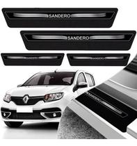 Soleira Sandero 2007 Até 2021 Jogo 8 Peças Adesivo Preta Soleira Sandero 2007 Até 2021 Jogo 8 Peças Adesivo Preta