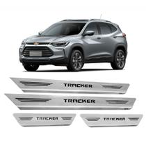 Soleira Tracker Premium Aço Inox Gravação Laser Mult