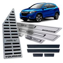 Soleira + Vinil + Descanso Honda Hrv Touring 2016/2019 Preto