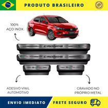 Soleiras de Carro 100% AÇO INOX do Fiat Cronos S Design 2018 acima, serve com perfeição Premium Envio Rápido Brasil