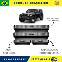 Soleiras de Carro 100% AÇO INOX do Jeep Wrangler Rubicon, serve com perfeição Premium Envio Rápido Brasil