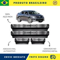 Soleiras de Carro 100% AÇO INOX do Toyota Corolla 2013 a 2018, serve com perfeição Premium Envio Rápido Brasil
