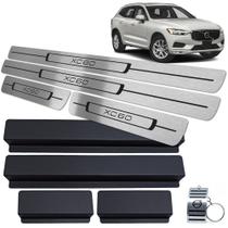 Soleiras de Portas Volvo XC60 2018 A 2020 Em Aço Inox Preto