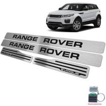 Soleiras Range Rover Evoque 2012/2020 Preto Baixo Relevo