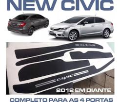 Soleiras Super Protetoras Honda Civic 2012 a 2016