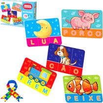 Soletrando 72 Peças Quebra Cabeça Brinquedo Infantil