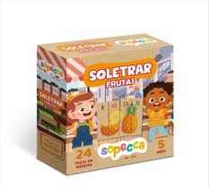 Soletrar frutas 24 peças em madeira - Sopecca Soletrar frutas 24 peças em madeira - Sopecca