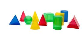 Sólidos De Propriedades Geométricas Em plástico Colorido - Mmp