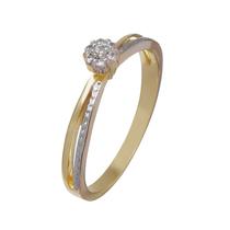 Solitário Charmoso - Cod 669 F Banhado a ouro 18k