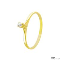 Solitário Clássico Maria Brilhante 2mm em Ouro 18k