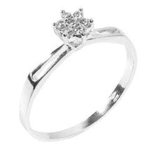 Solitário Flor Prata - Cod 700 Solitário Flor Prata - Cod 700