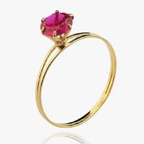 Solitário Ouro 18 Kilates 1.00 Grama Pedra Zircônia 5mm Todas Cores de Pedras Solitário Ouro 18 Kilates 1.00 Grama Pedra Zircônia 5mm Todas Cores de Pedras