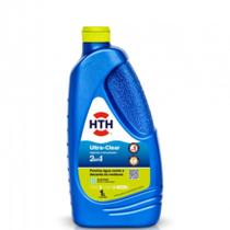 Solução Algicida Decantador HTH 1L Ultra Clear para Piscinas