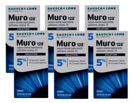 Solução Bausch & Lomb Muro 128 5% 15mL (pacote com 6)