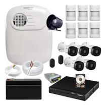 Solução Completa de Segurança Residencial e Comercial Intelbras Kit de Alarme e Câmeras de Monitoramento