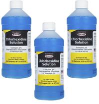 Solução de clorexidina Durvet 480mL 3 frascos para cães e cavalos