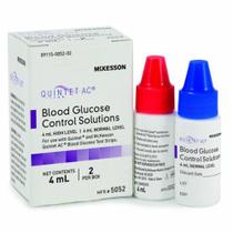 Solução de controle de glicose no sangue nível 1 e nível 2, 1 contagem da McKesson (pacote com 6)
