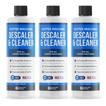 Solução de descalcificação Descalcificador para máquina de café, pacote com 3 unidades de 240 ml Solução de descalcificação Descalcificador para máquina de café, pacote com 3 unidades de 240 ml