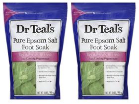 Solução de imersão para pés, conjunto de presente Dr. Teal's Pure Epsom Salt, 4 kg