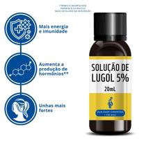 Solução de Lugol 5% 20mL - Iodo Inorgânico