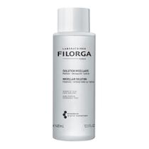 Solução de micellar anti aging Filorga Limpeza de maquiagem, sem limpador facial enxágue remove maquiagem teimosa com ingredientes calmantes para pele mais jovem, 13.5 Fl Oz