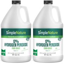 Solução de peróxido de hidrogênio SimpleNature 12% Food Grade 7,6 L